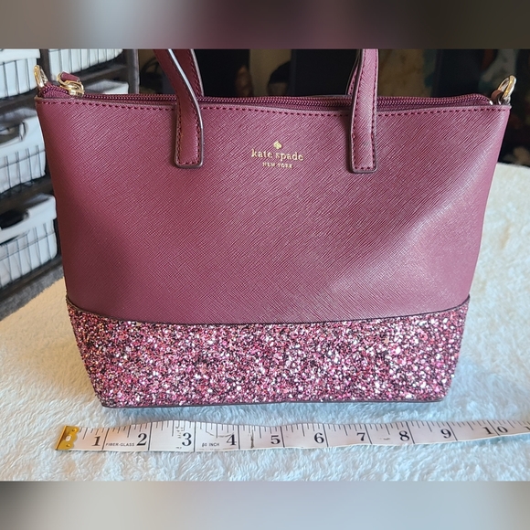 Kate Spade New York Greta Court Glitter Small Satchel Crossbody - Picture 7 of 11